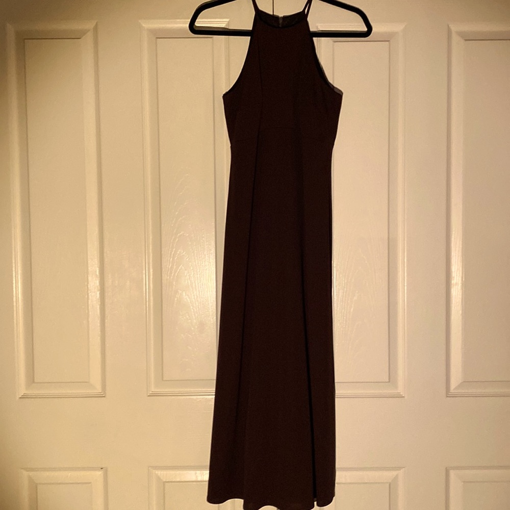 Chocolate brown dress long